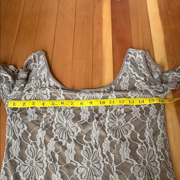 a’reve Lace Boho Tan Cold Shoulder Dress - Picture 10 of 15